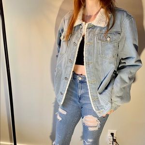 Sherpa Lined Denim Jacket